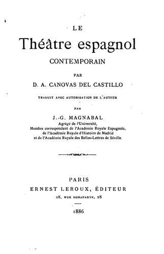Le théātre espagnol contemporain