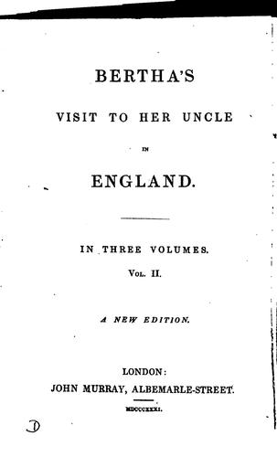 Bertha's Visit to Her Uncle in England