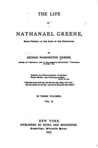 The Life of Nathanael Greene