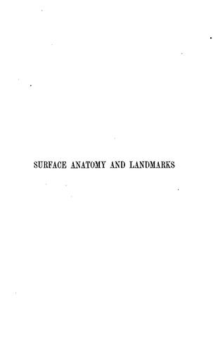 A Handbook of surface anatomy and landmarks
