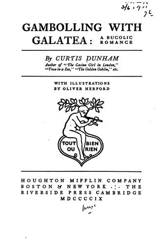 Gamboling with Galatea: A Bucolic Romance