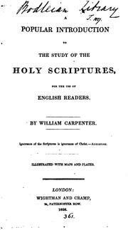 A popular introduction to the study of the holy Scriptures: For the Use of English Readers