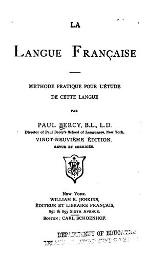 La langue française
