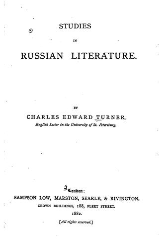 Studies in Russian Literature