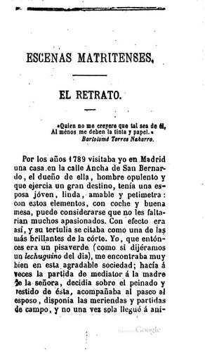 Artículos escogidos de las escenas matritenses