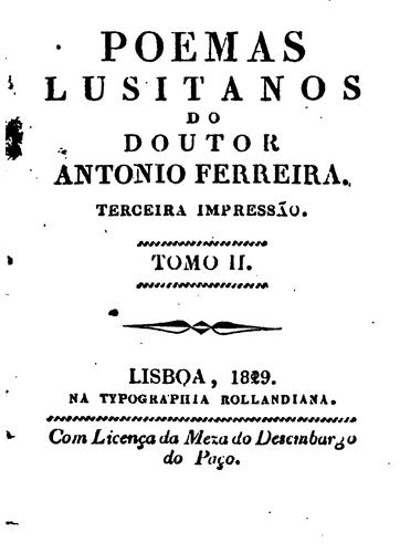 Poemas lusitanos
