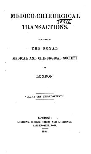Medico-Chirurgical Transactions