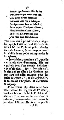 Observations sur les écrits modernes