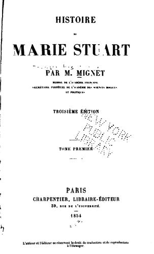 Histoire de Marie Stuart
