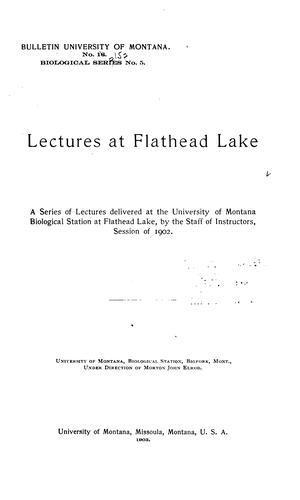 Bulletin of the University of Montana