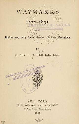 Waymarks, 1870-1891
