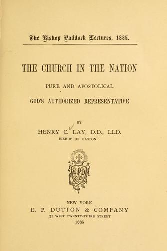 The Church in the nation