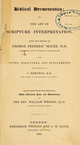 Biblical hermeneutics
