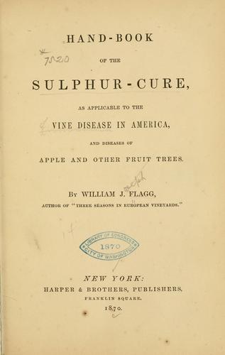 Hand-book of the sulphur-cure
