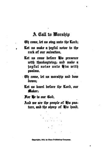 Hymns and Sacred Songs