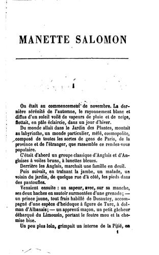 ... Manette Salomon
