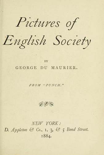 Pictures of English society