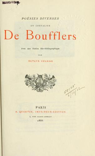 Poésies diverses
