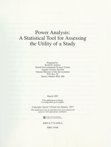 Power analysis