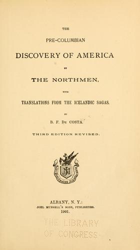 The pre-Columbian discovery of America