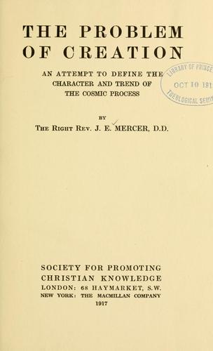 The problem of creation