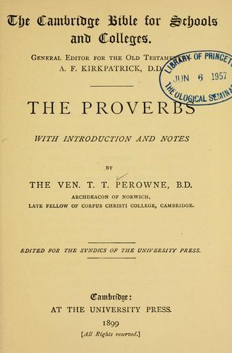 The Proverbs