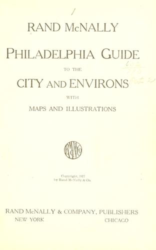 Rand McNally Philadelphia guide to the city and environs