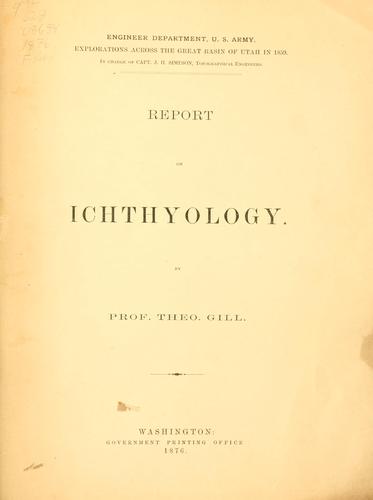 Report on icthyology