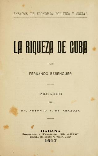 La riqueza de Cuba