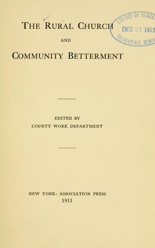 The rural church and community betterment