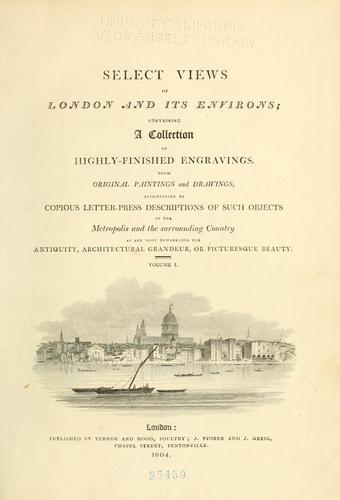 Select views of London and its environs