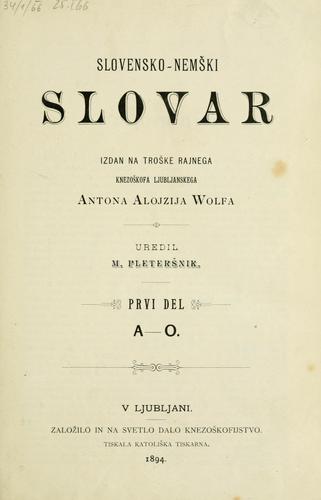 Slovensko-nemki slovar