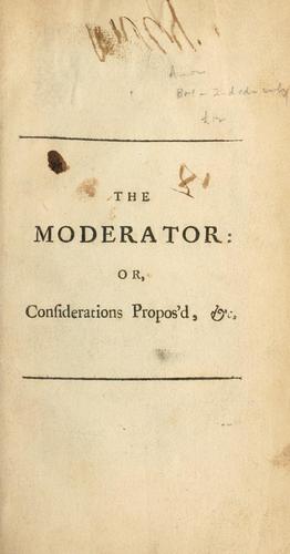 The moderator