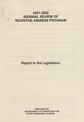 2001-2002 biennial review of incentive awards program
