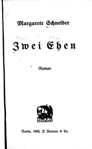Zwei Ehen