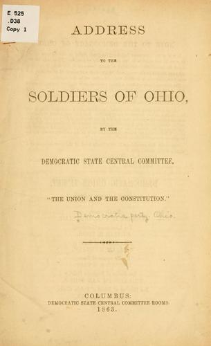 Address to the soldiers of Ohio