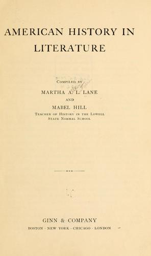 American history in literature, comp