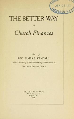 The better way in church finances
