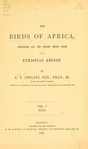 The birds of Africa