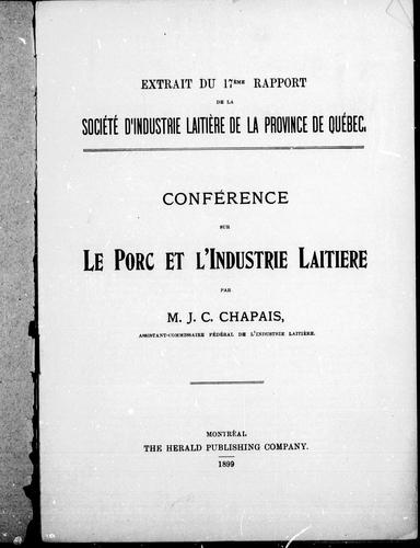 Conférence sur le porc et l'industrie laitière