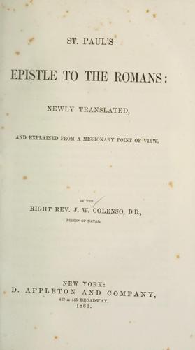 St. Paul's Epistle to the Romans