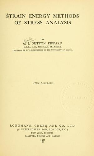 Strain energy methods of stress analysis