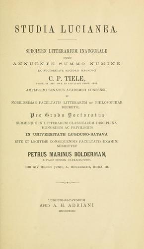Studia Lucianea