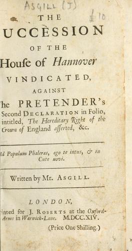 The succession of the House of Hannover vindicated