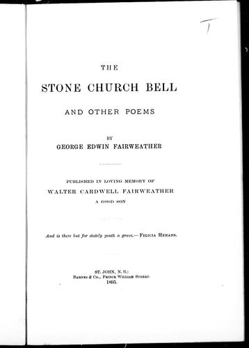 The stone church bell and other poems
