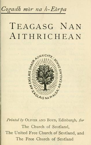 Teagasg nan aithrichean