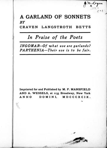 A garland of sonnets