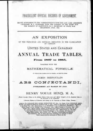 An exposition of the principles and methods employed in the fabrication of certain United States and Canadian annual trade tables from 1867 to 1885