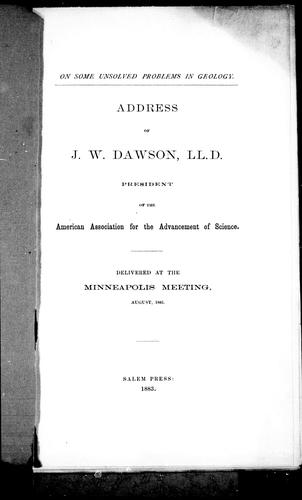 On some unsolved problems in geology