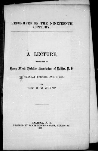 Reformers of the nineteenth century